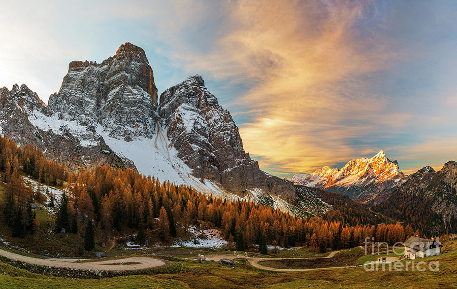 Autumn in the Dolomiti Photograph by Yuri Santin