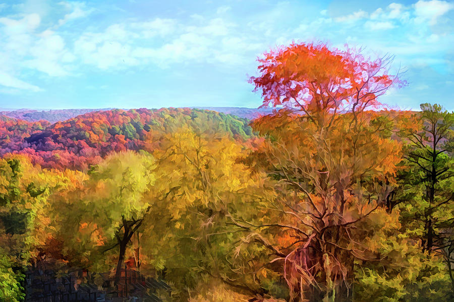 Autumn In The Ozarks Mixed Media by Ann Powell