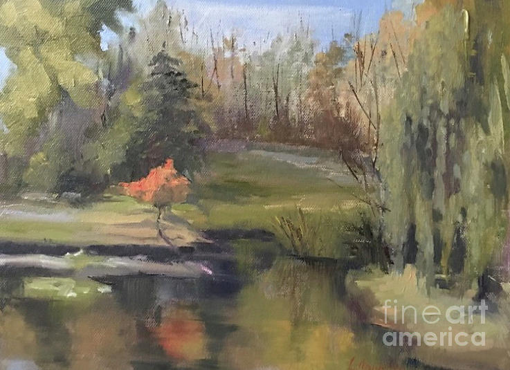 Autumn in the Park Painting by Lori Ippolito