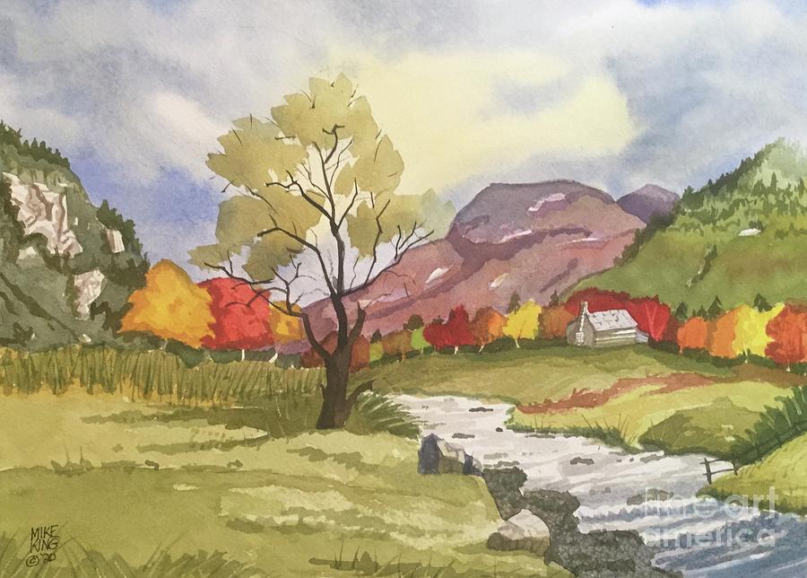 Autumn in the Smokies Painting by Mike King