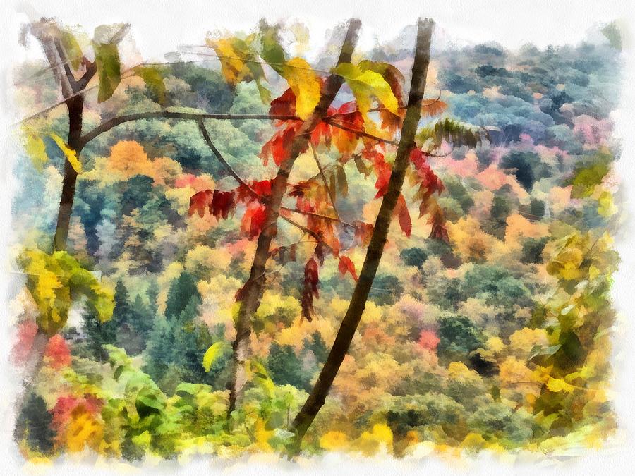 Autumn in the Valley Mixed Media by Christopher Reed