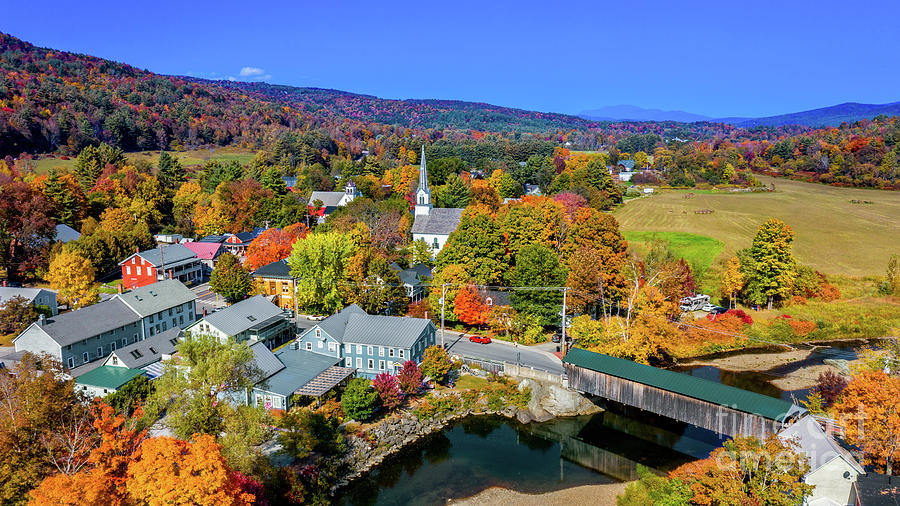 Autumn in Waitsfield Vermont. Photograph by Scenic Vermont Photography