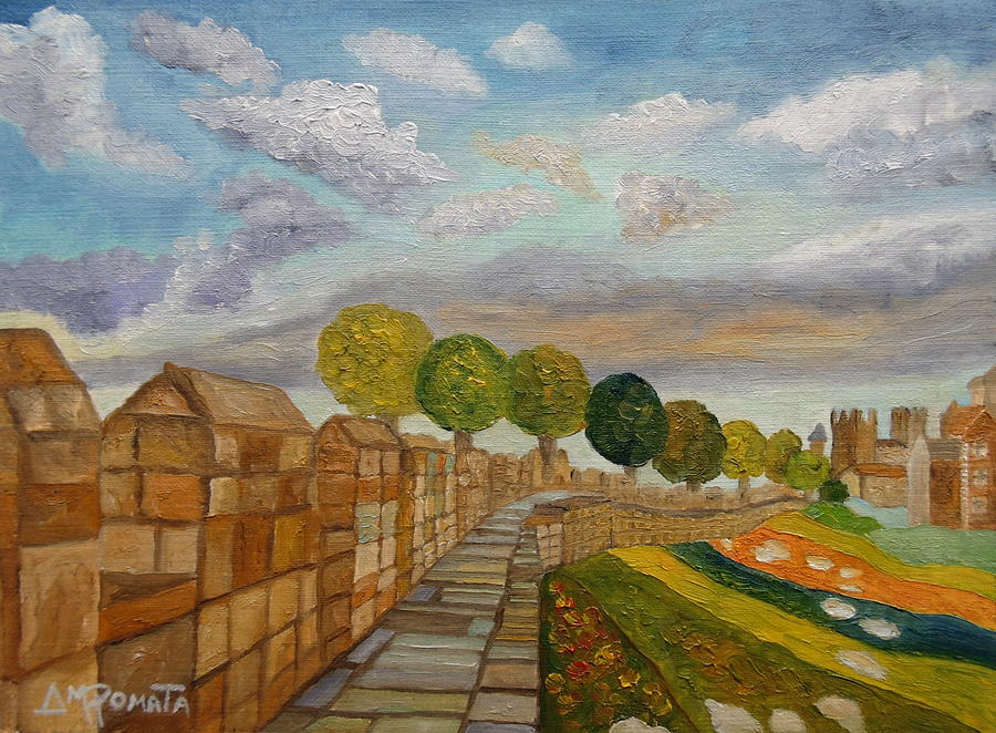 Autumn In York Painting by Angeles M Pomata