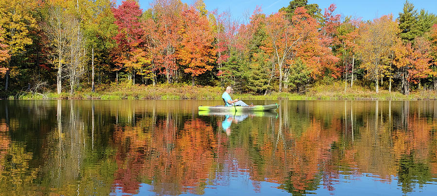 Autumn Kayak Photograph by Brook Burling