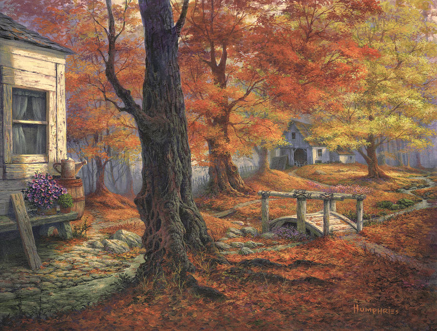 Autumn Lace Painting by Michael Humphries