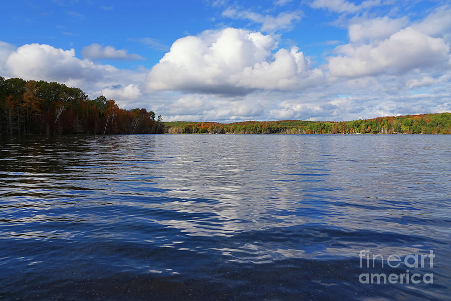 Autumn Lakeside Photograph by Rachel Cohen