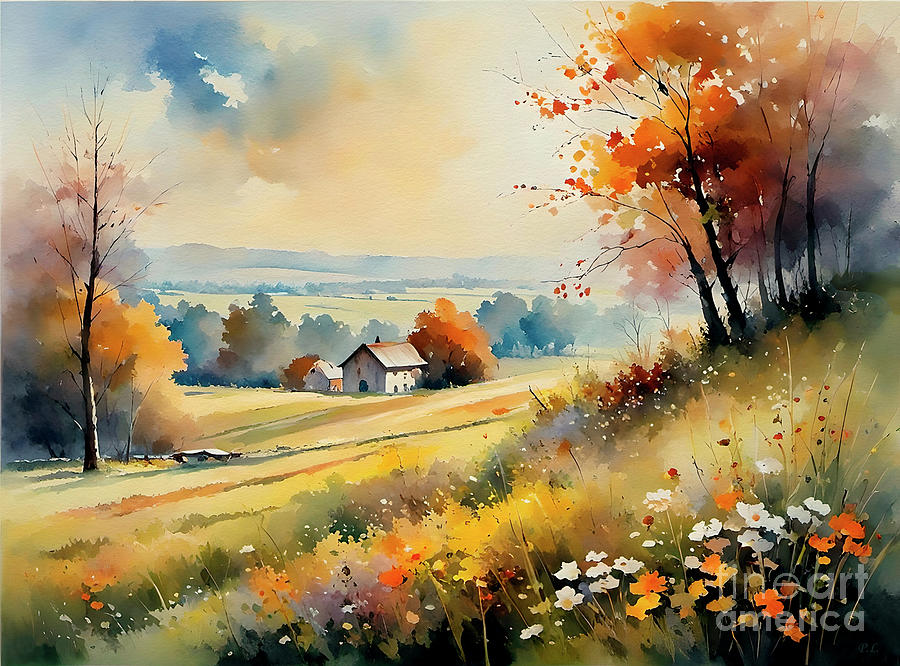 Autumn landscape Painting by Pavel Lukashin - Fine Art America