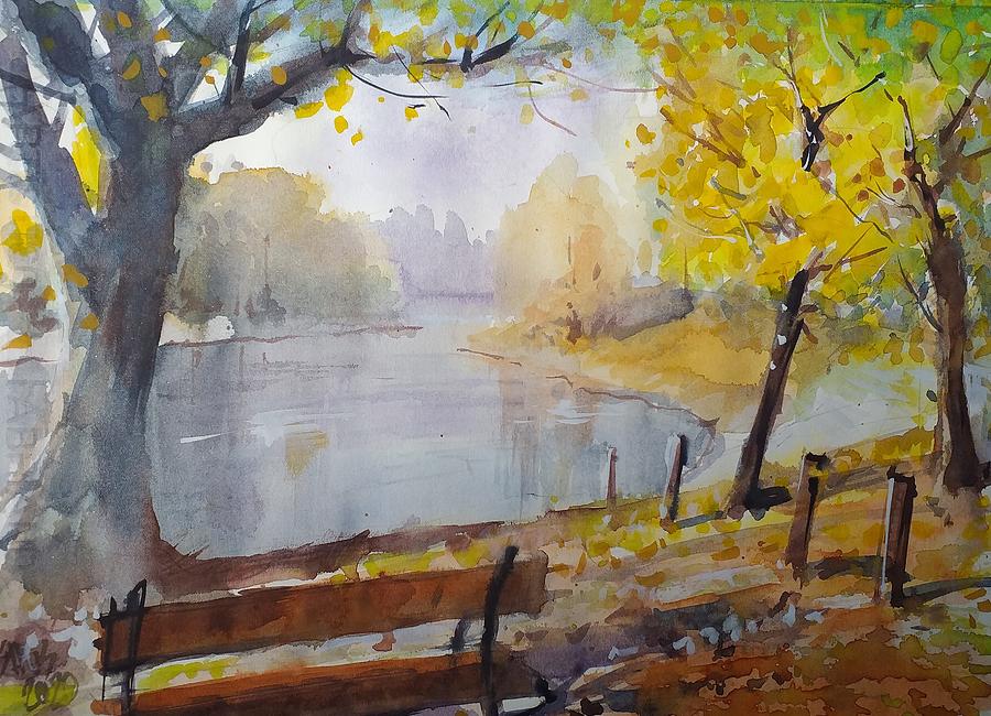 Autumn Landscape View Painting