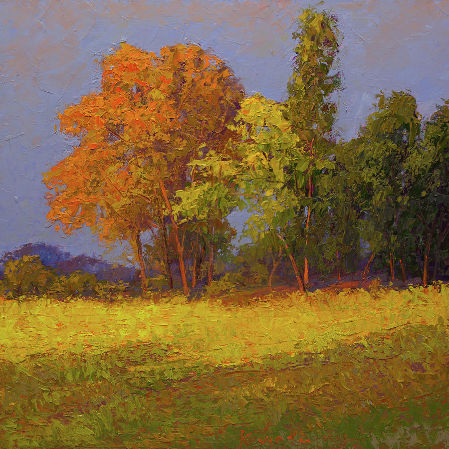 Autumn Last Ray Painting by Kevin Liang - Fine Art America