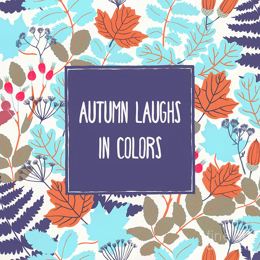 Autumn Laughs in Colors Mixed Media by Tina LeCour