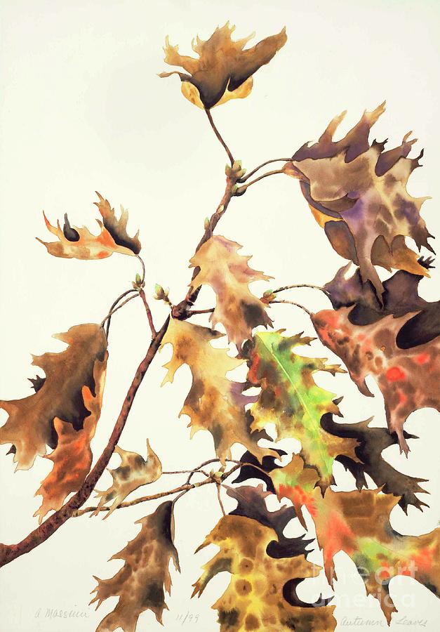 Autumn Leaves Painting by Albert Massimi