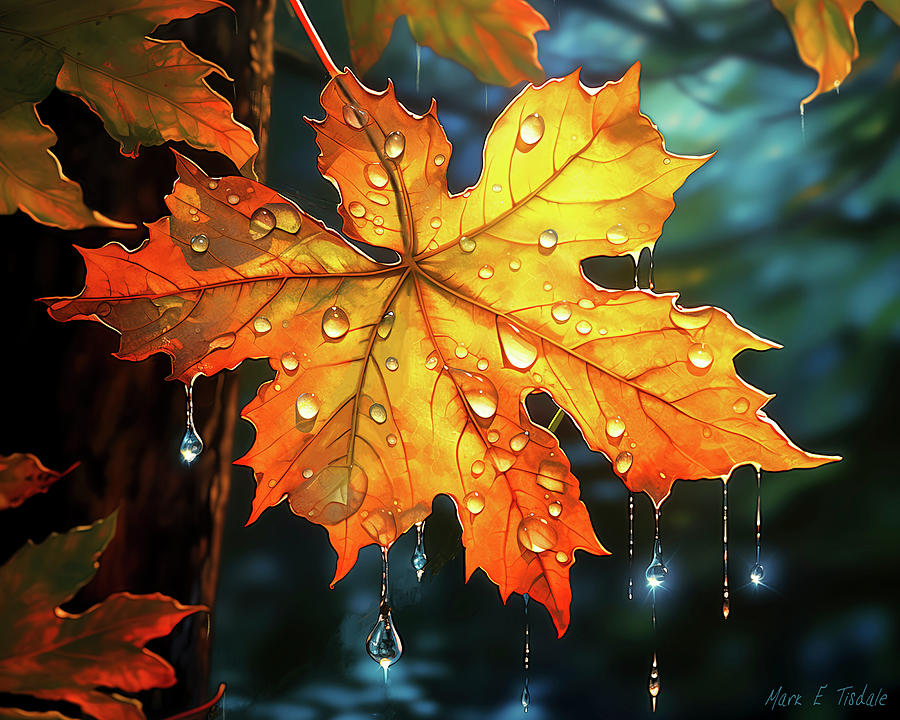 Autumn Leaves After A Rain Digital Art by Mark Tisdale