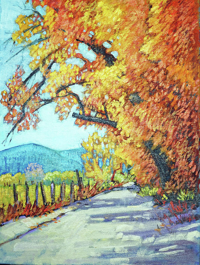 Autumn Leaves Painting by Donna Clair