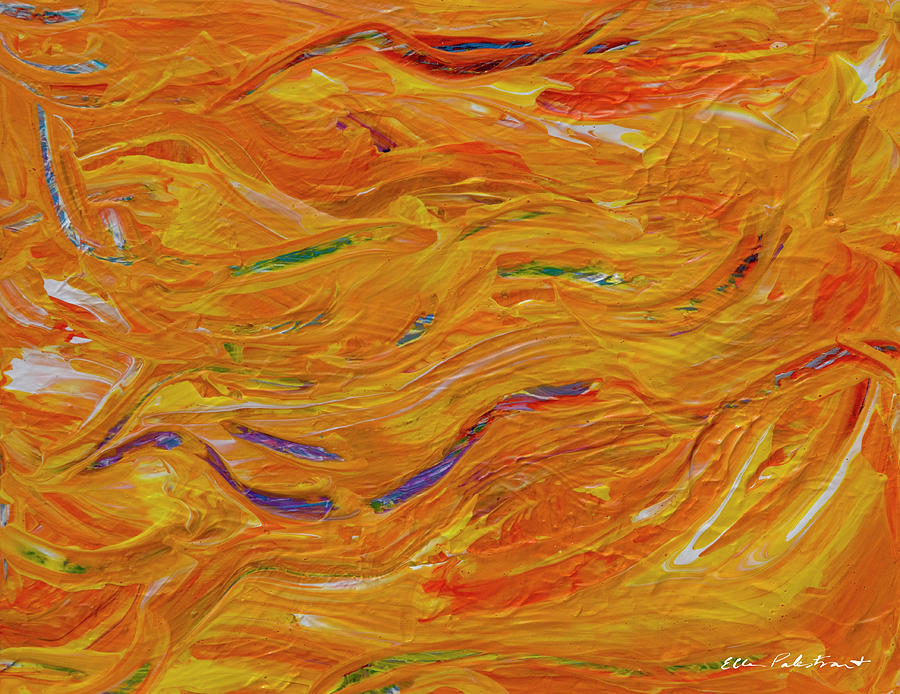 Autumn Leaves in Motion Painting by Ellen Palestrant