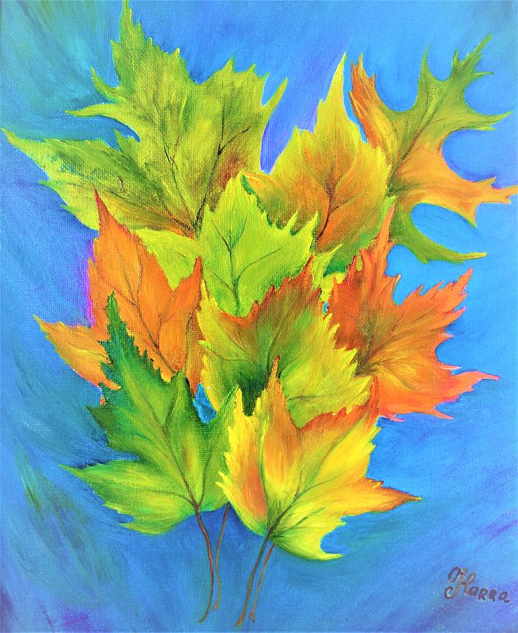 Autumn Leaves Painting by Tanya Harr