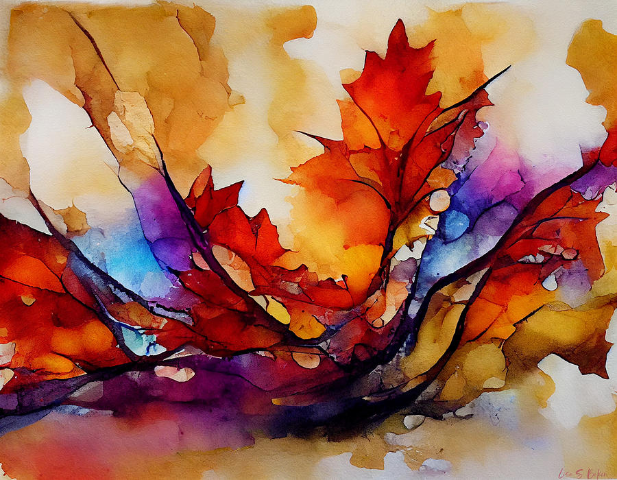 Fall Digital Art - Autumn  by Lisa S Baker