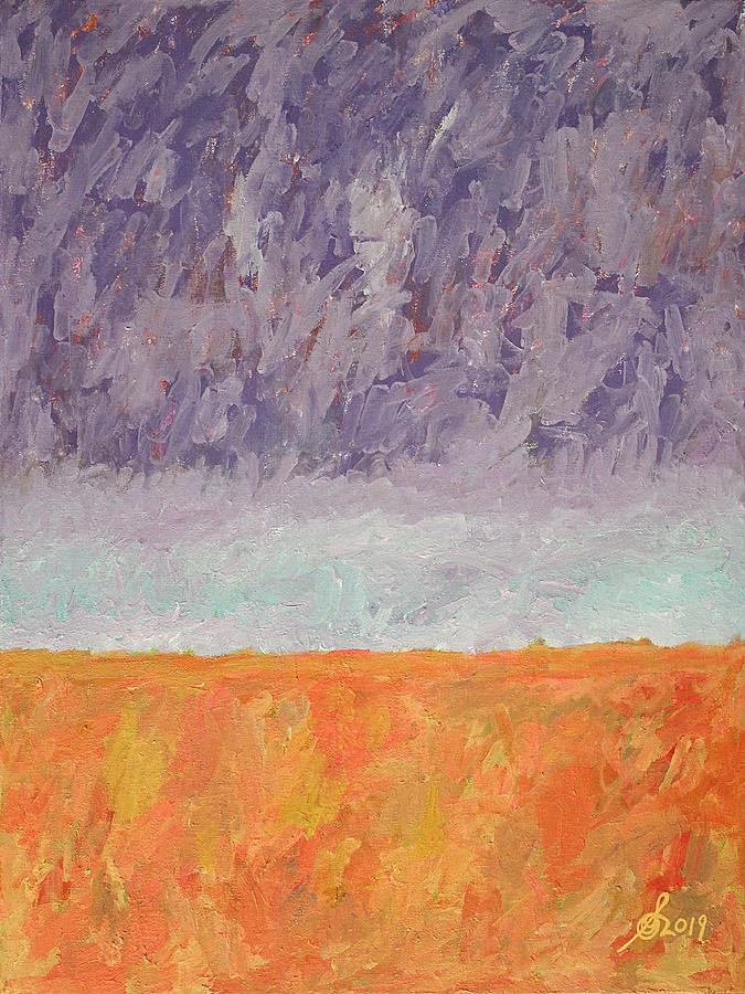 Autumn Marsh original painting Painting by Sol Luckman