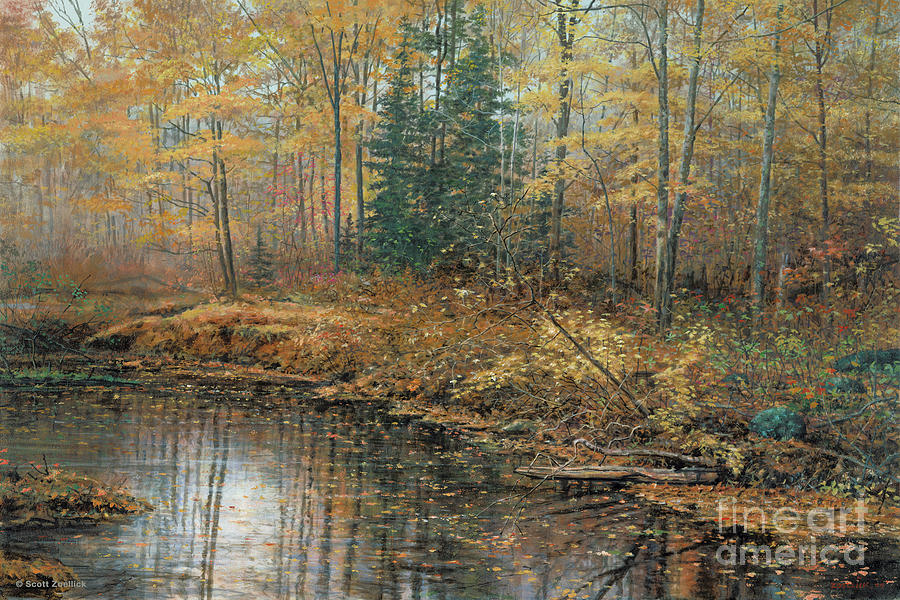 Autumn Mist Painting by Scott Zoellick