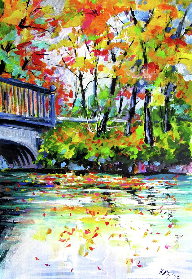 Fall Painting - Autumn mood by Kovacs Anna Brigitta