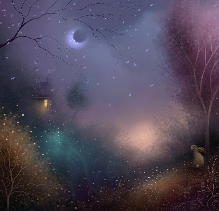 Autumn Moon Painting by Joe Gilronan