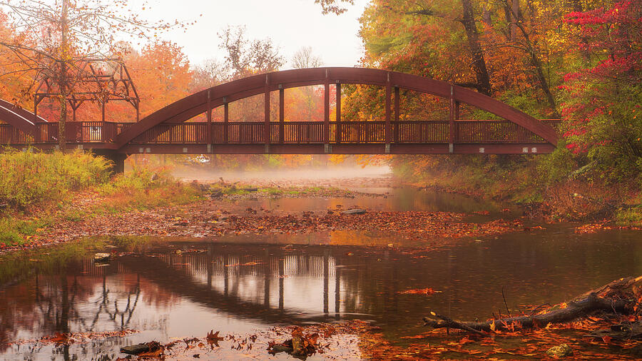 Autumn Morning at the Ford Photograph by Jason Fink