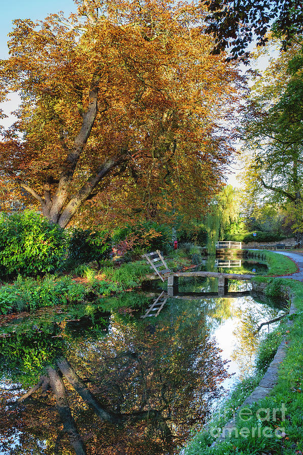 Autumn Morning on the River Eye Lower Slaughter Photograph by Tim Gainey