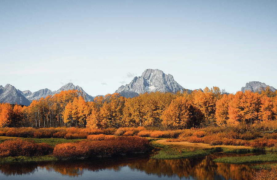 Autumn Morning Oxbow Bend Grand Tetons Photograph by Dan Sproul