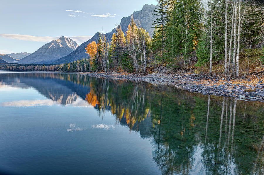 Autumn Mountain Lake Reflections Photograph by Mark Harrington
