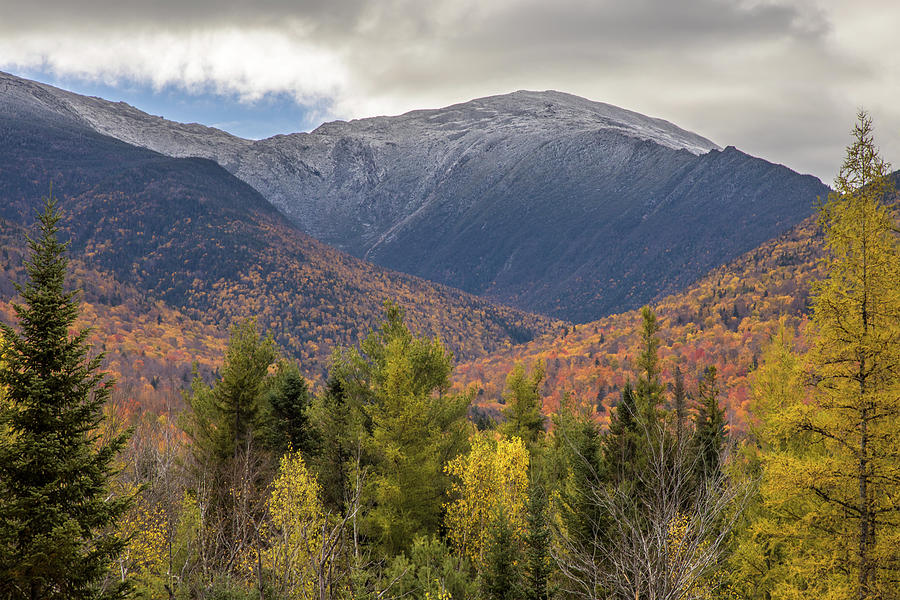 Autumn Mountain Snow Photograph by White Mountain Images