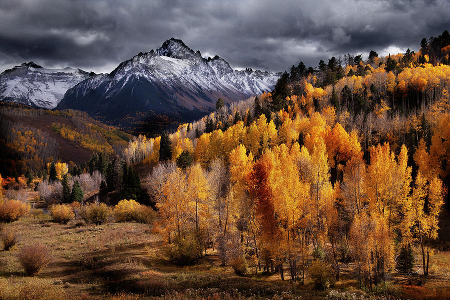 Autumn Mountains Color Photograph by David Chasey