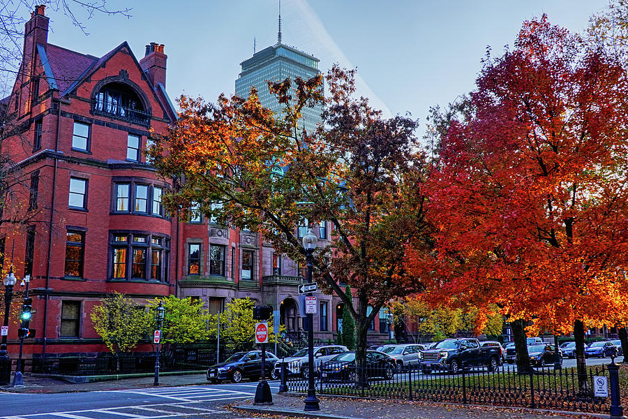 Autumn on Commonwealth Ave Boston Massachusetts Photograph by Toby McGuire