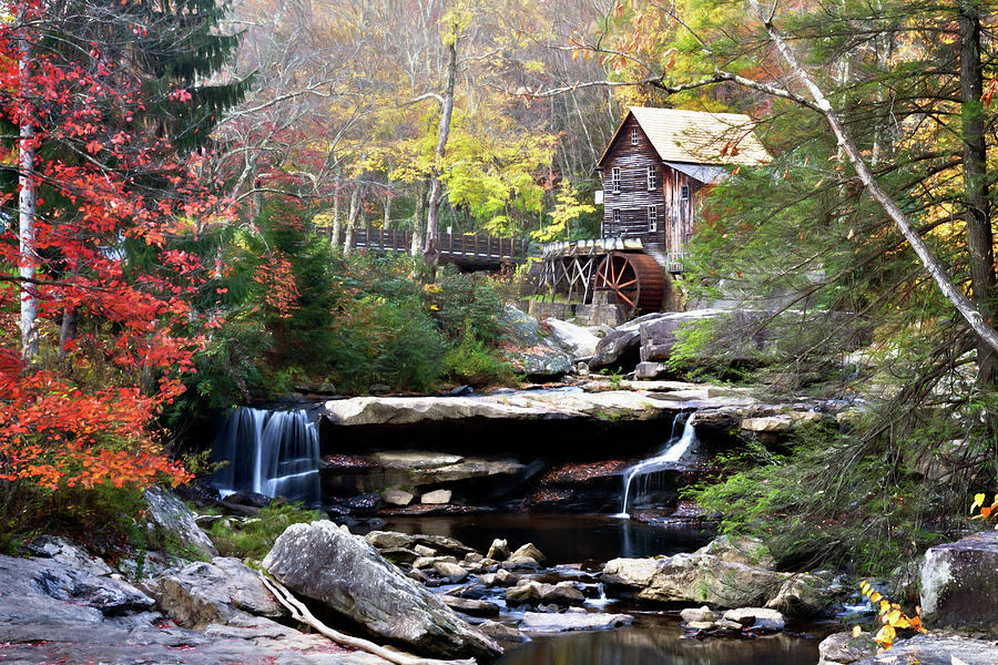 Autumn on Glade Creek Photograph by Lana Trussell
