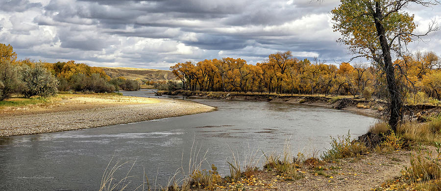 Autumn on North Platte River Photograph by Sam Sherman