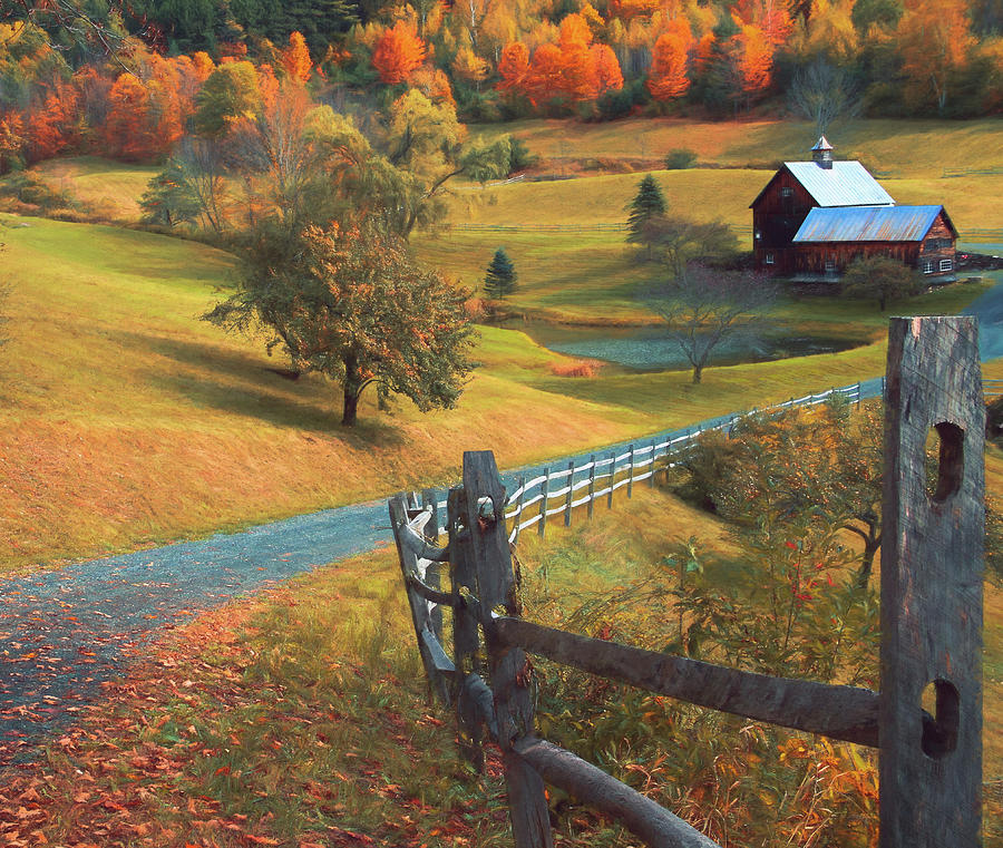 Autumn On Sleepy Hollow Farm Vermont Photograph by Dan Sproul