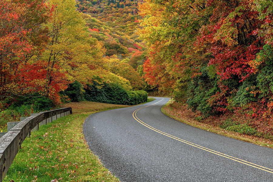 Autumn on the Blue Ridge Parkway Photograph by Eric Albright