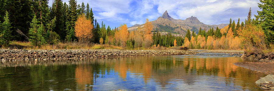 Autumn on the Clarks Fork Photograph by Jack Bell
