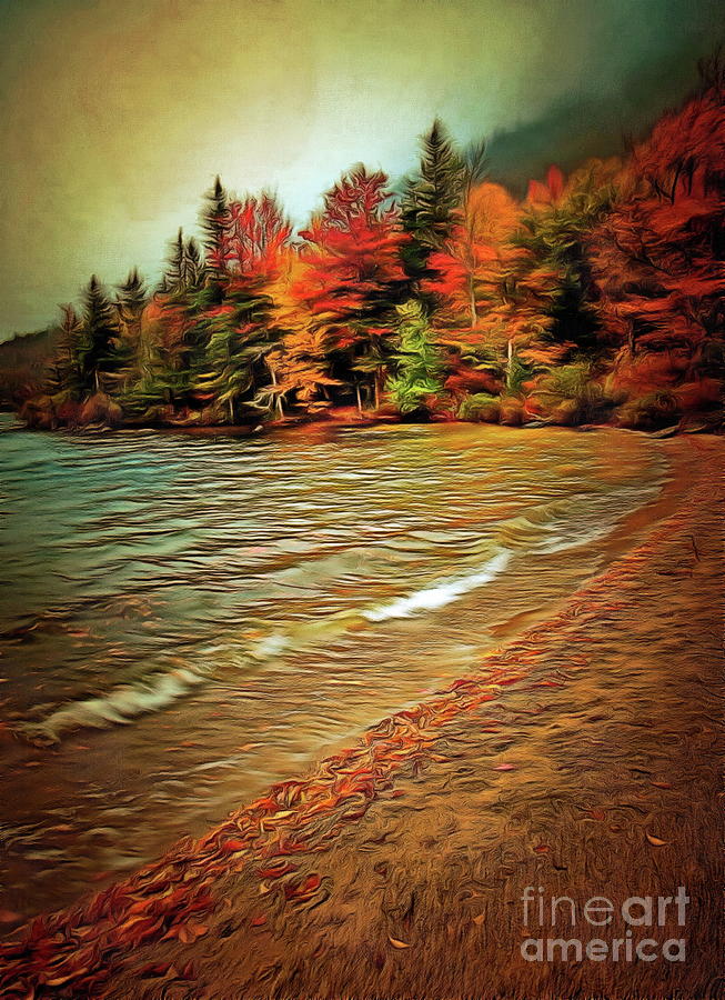 Autumn On The Coast Digital Art by Yorgos Daskalakis