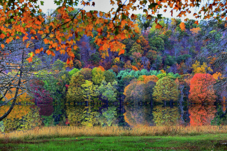 Autumn On The Delaware Digital Art by DJ Florek