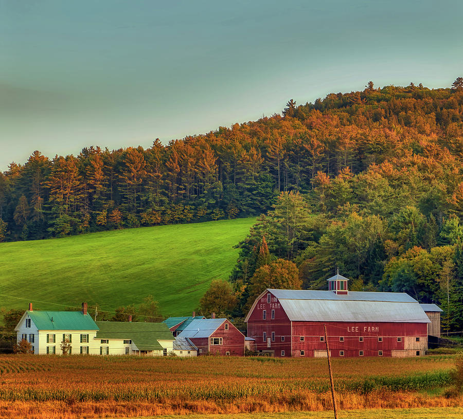 Fall Photograph - Autumn on the Farm - New England by Mountain Dreams