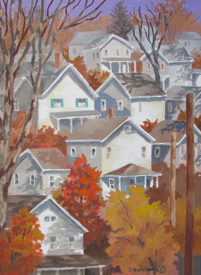Autumn On The Hill II Painting by Tony Caviston
