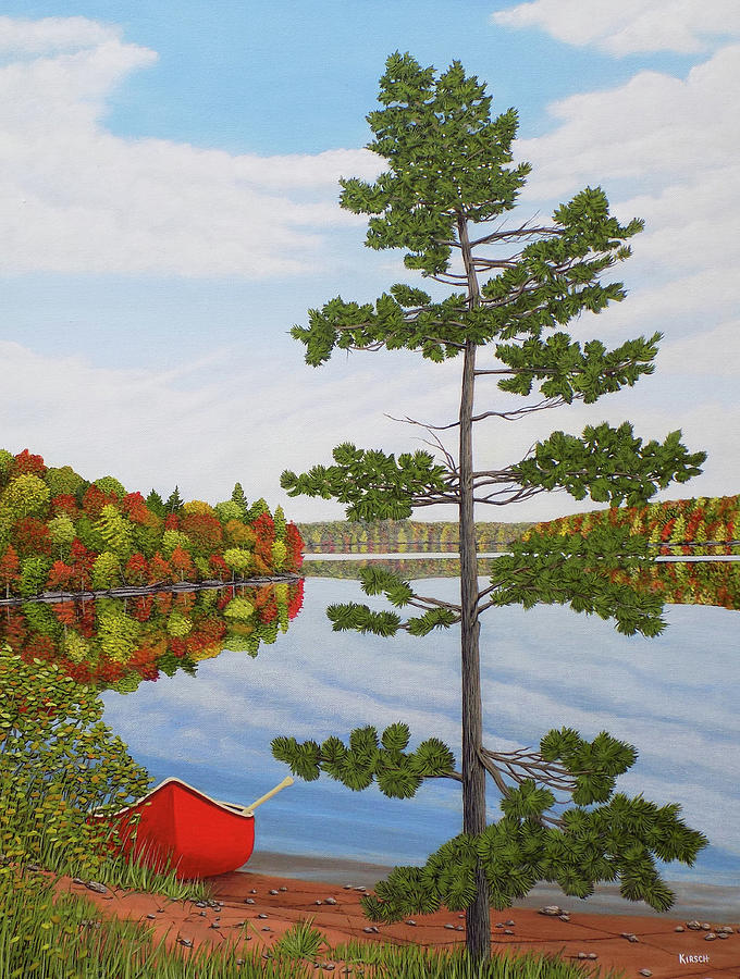 Autumn On The Lake Painting