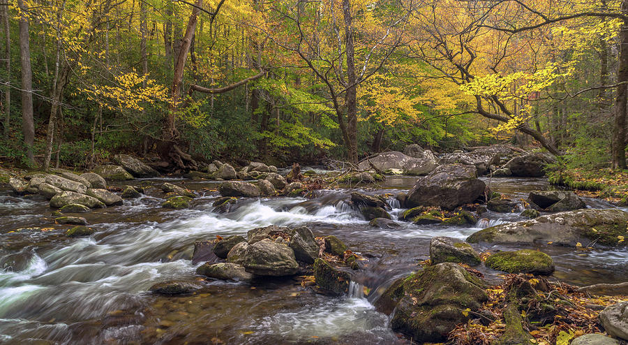 Autumn on the Little River Photograph by Eric Albright