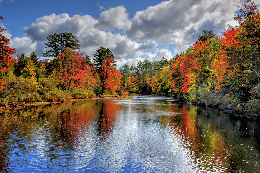 Autumn on the Ossipee River Photograph by Robert Harris