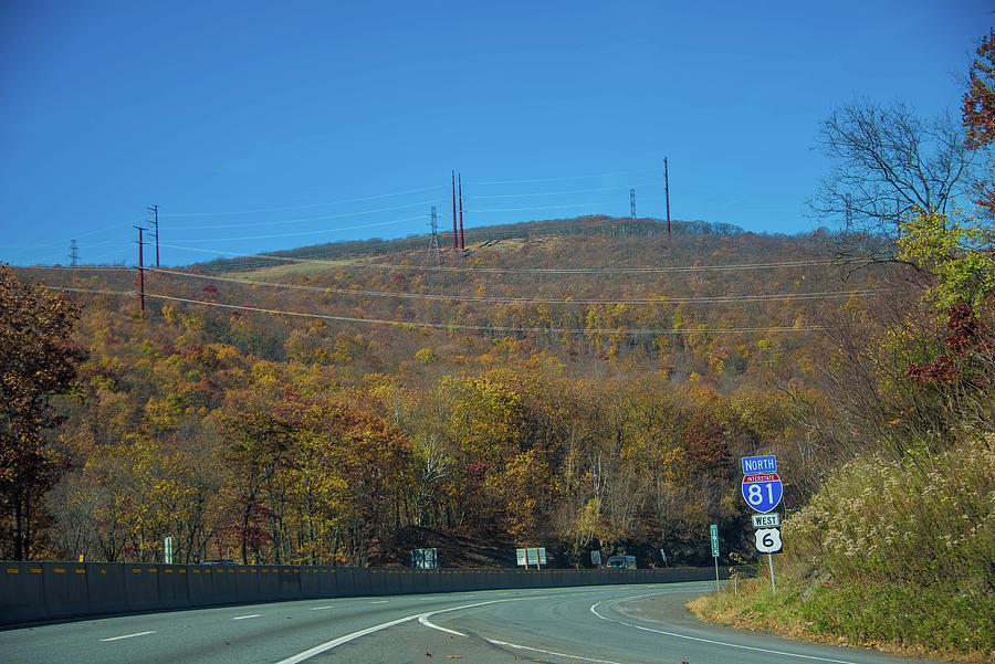 Autumn on the road to Northeast PA Photograph by Alan Goldberg