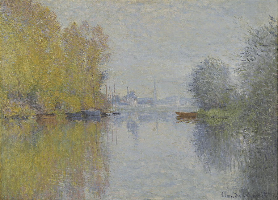 Autumn on the Seine, Argenteuil - Claude Monet Digital Art by Samuel HUYNH Autumn on the Seine, Argenteuil - Claude Monet Digital Art by Samuel HUYNH