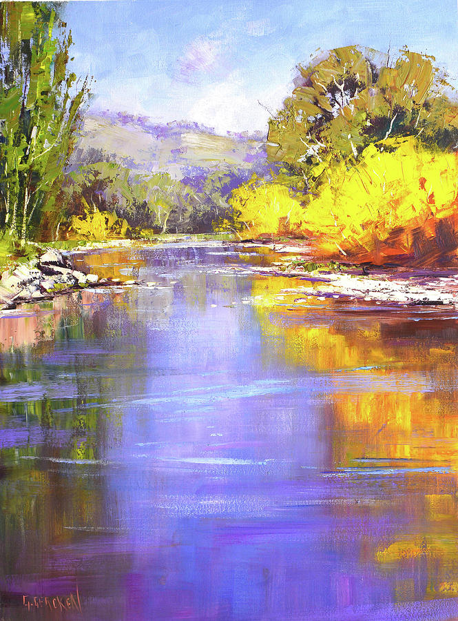 Autumn On The Tumut River Painting