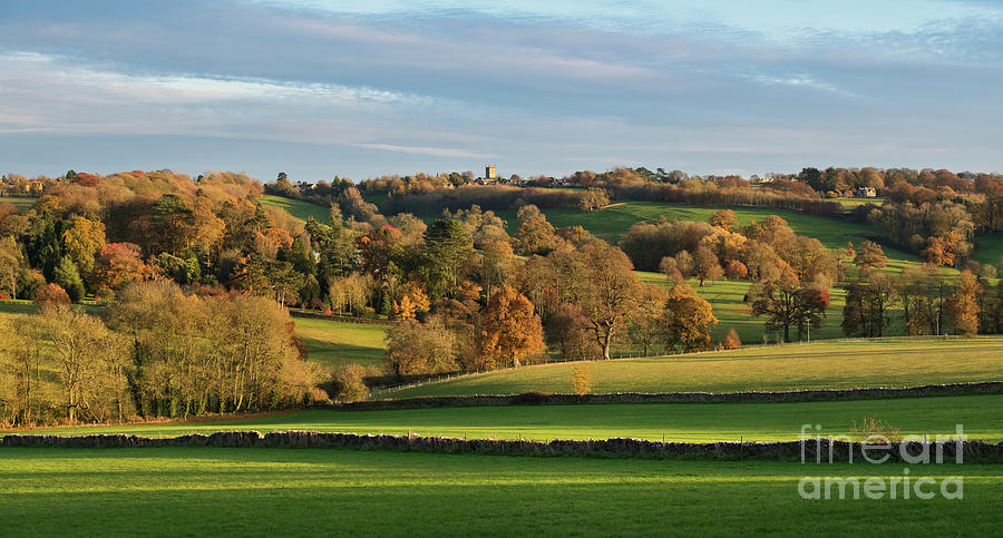 Autumn on the Wold Panoramic Photograph by Tim Gainey