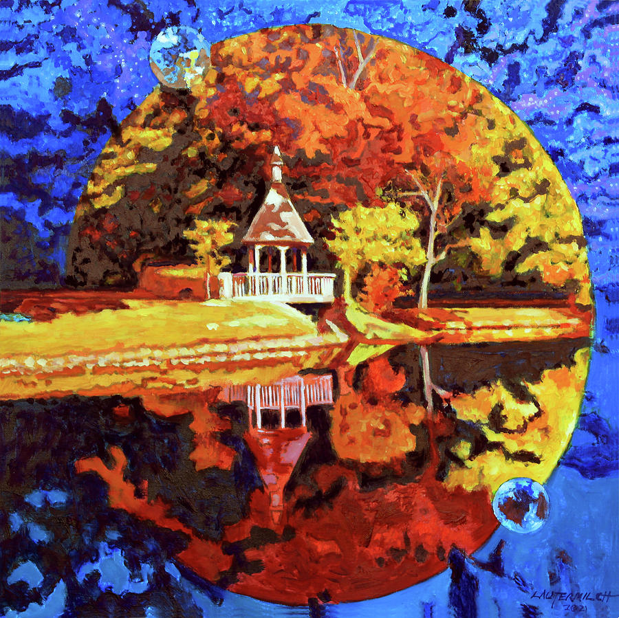 Autumn Orbit Painting by John Lautermilch