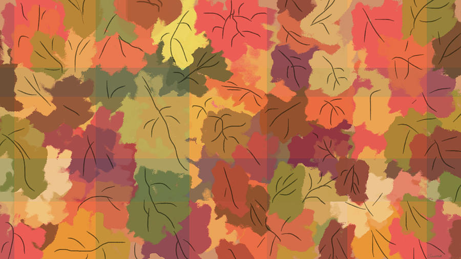Autumn Patchwork Painting
