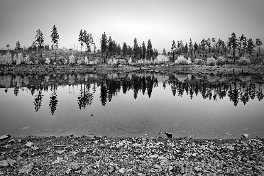 Autumn Pond Reflection Photograph by Allan Van Gasbeck